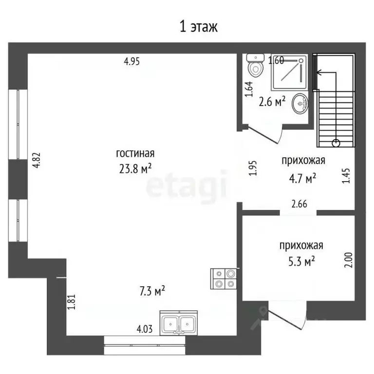Таунхаус в Тюменская область, Тюмень ул. Бориса Быстрых (92 м) - Фото 2