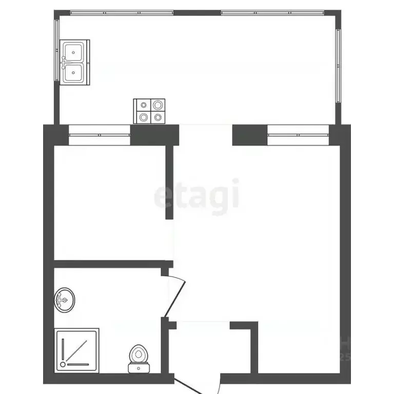 2-к кв. Ставропольский край, Кисловодск Березовская ул. (32.0 м) - Фото 2