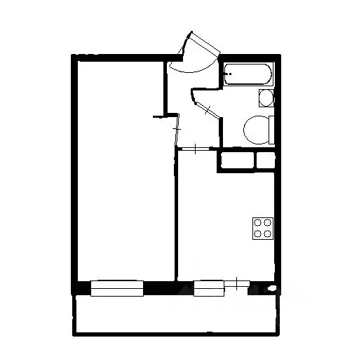 1-к кв. Ленинградская область, Кудрово г. Всеволожский район, ... - Фото 2