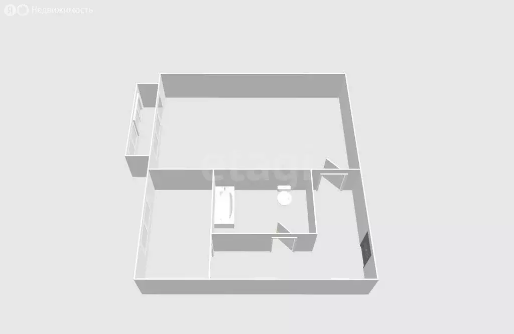 1-комнатная квартира: Южно-Сахалинск, Сахалинская улица, 108 (30.3 м) - Фото 2