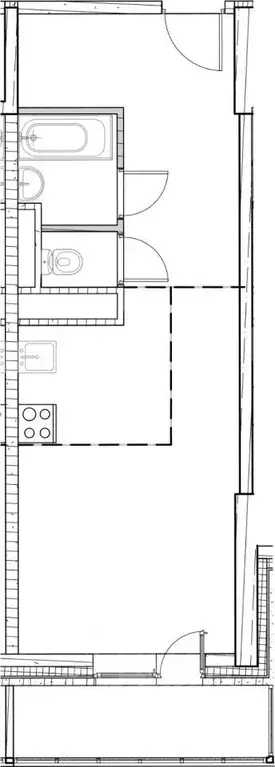 Квартира, 1 комната, 33.1 м - Фото 1