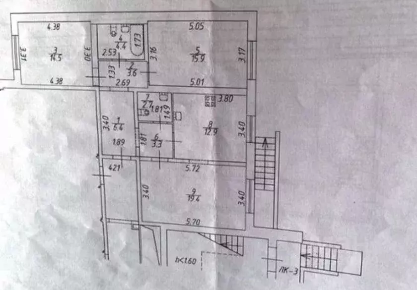3-к кв. Санкт-Петербург Витебский просп., 101к2 (83.0 м) - Фото 1