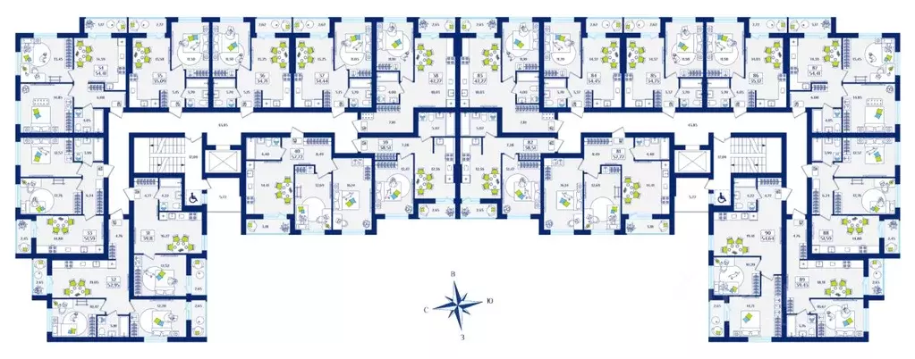 1-к кв. Калининградская область, Зеленоградск  (34.45 м) - Фото 1