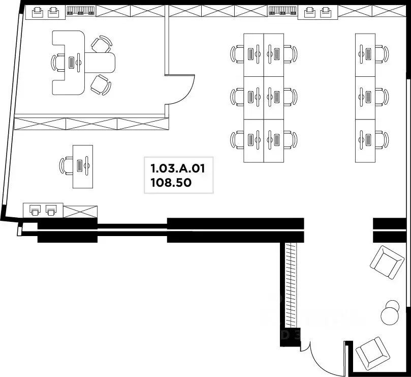 Офис в Москва ул. Маршала Прошлякова, 23 (109 м) - Фото 2