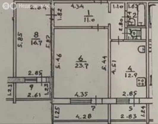 2-комнатная квартира: Кострома, микрорайон Малышково, улица Суслова, ... - Фото 1