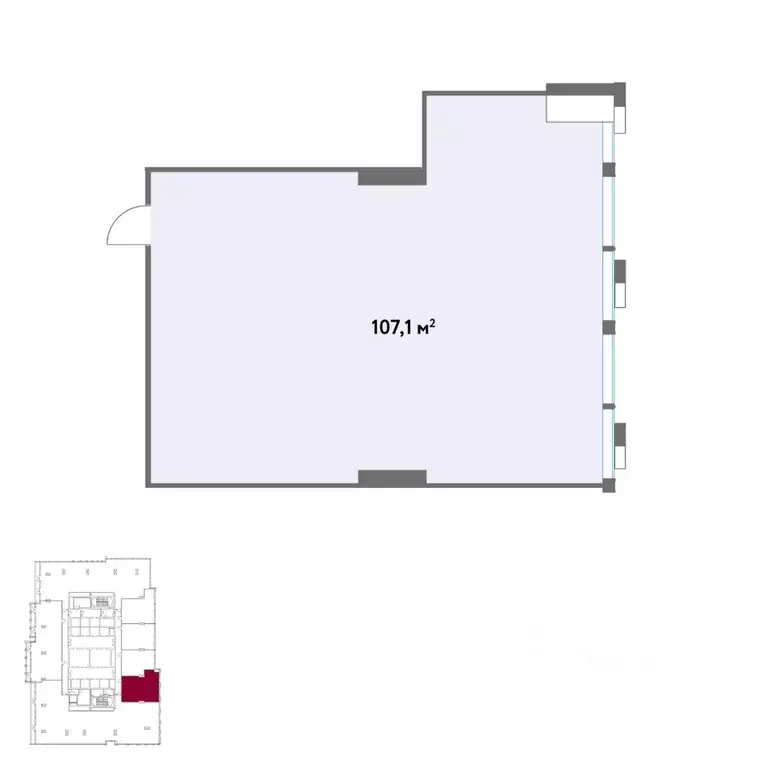 Офис в Москва Кинематографический кв-л,  (107 м) - Фото 2