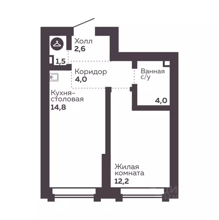 1-к кв. Свердловская область, Екатеринбург Уралмаш жилрайон, Голос ... - Фото 0