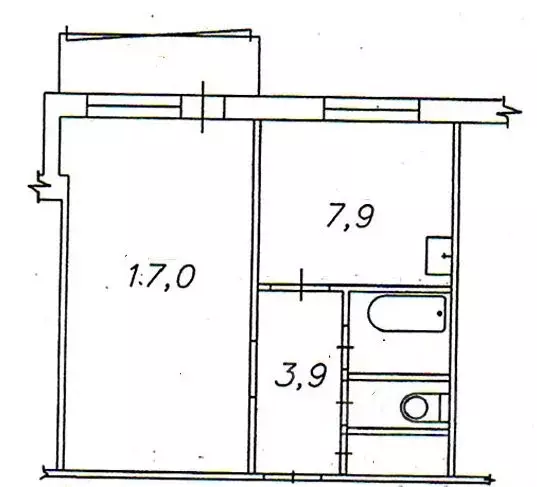 1-к кв. Красноярский край, Красноярск ул. Менжинского, 14 (35.0 м) - Фото 2