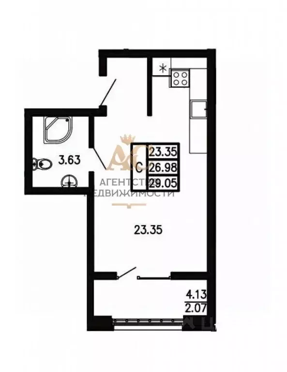 Студия Крым, Феодосия муниципальный округ, Приморский пгт ул. ... - Фото 2