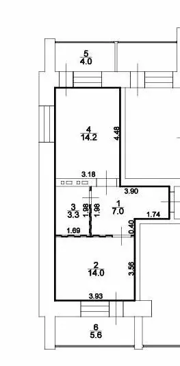 1-комнатная квартира: Ачинск, улица Свердлова, 3 (39.1 м) - Фото 1