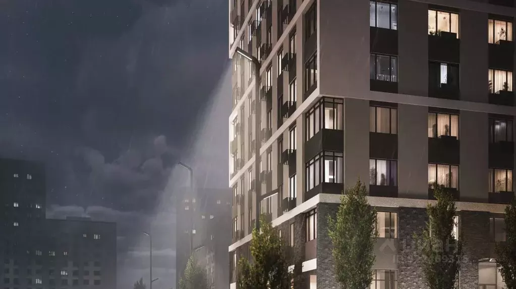 Студия Тюменская область, Тюмень ул. Республики, 204к19 (21.5 м) - Фото 1