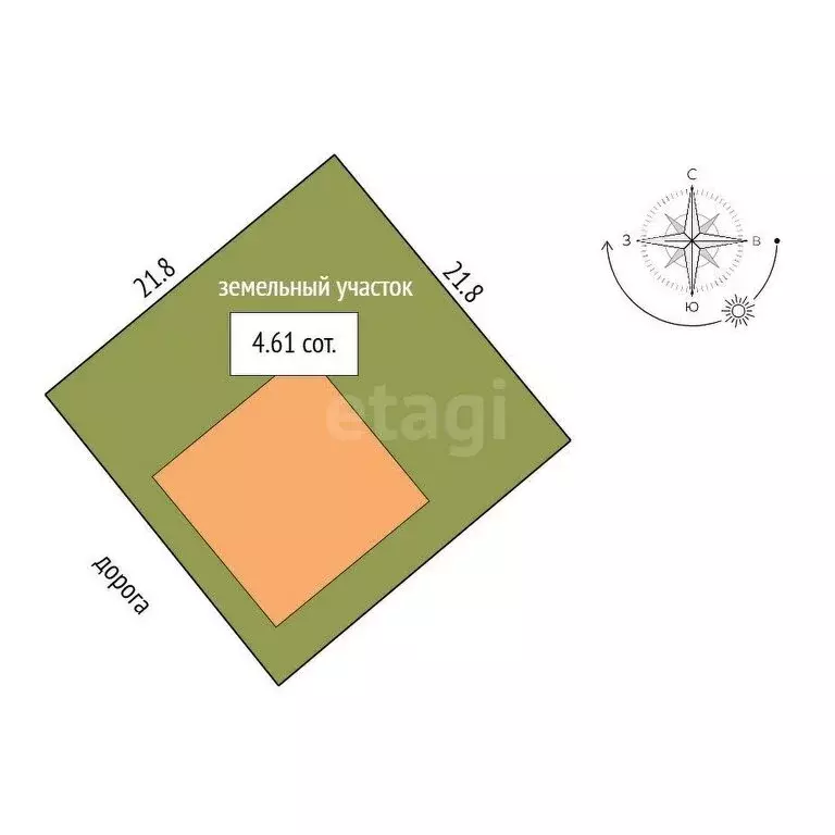 Дом в Троицк, улица имени О.Ю. Шмидта (38.2 м) - Фото 2