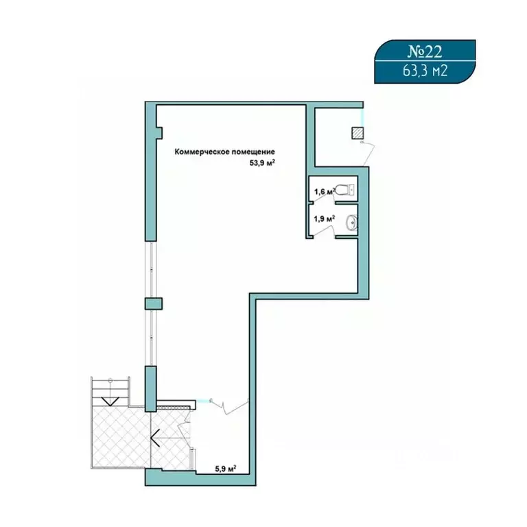 Помещение свободного назначения в Севастополь Азимут жилой комплекс ... - Фото 1