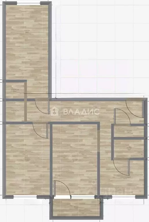 3-к кв. Нижегородская область, Нижний Новгород Корейский пер., 5 (56.3 ... - Фото 2