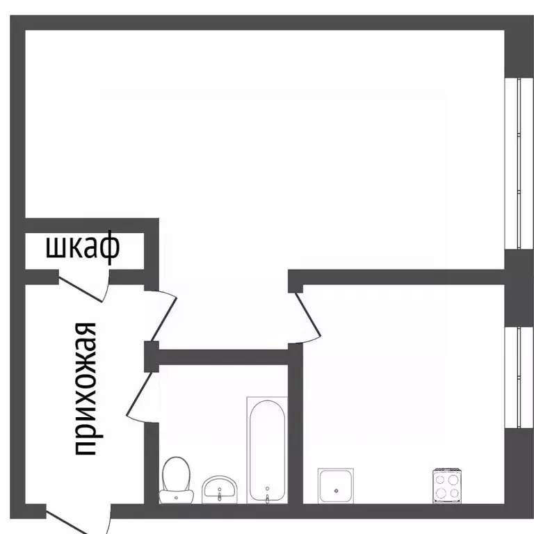 1-к кв. Омская область, Омск Городок Нефтяников мкр, ул. Энтузиастов, ... - Фото 2