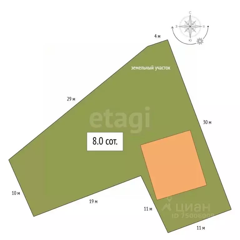 Дом в Алтай, Шебалинский район, с. Камлак Центральная ул., 91А (35 м) - Фото 2