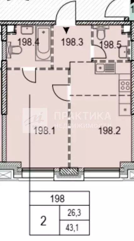 2-комнатная квартира: Москва, улица Архитектора Власова, 71к1 (43.1 м) - Фото 0