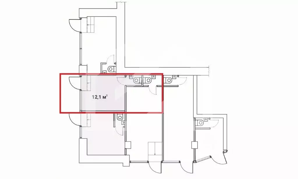 Помещение свободного назначения в Москва просп. Мира, 97 (12 м) - Фото 2
