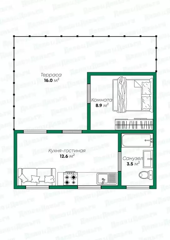 Дом в Кировская область, Слободской район, Шиховское с/пос, д. ... - Фото 1