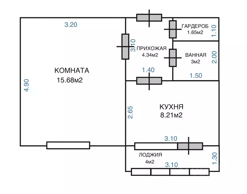 1-к кв. Башкортостан, Уфа ул. Менделеева, 229/1 (36.88 м) - Фото 2
