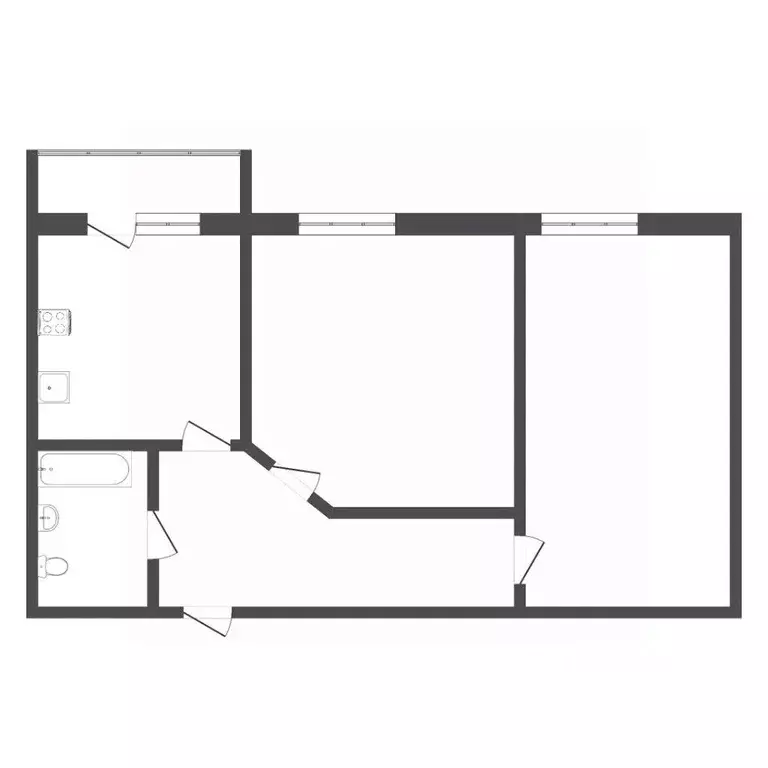 2-к кв. Тюменская область, Тюмень ул. Малыгина, 52 (60.9 м) - Фото 2
