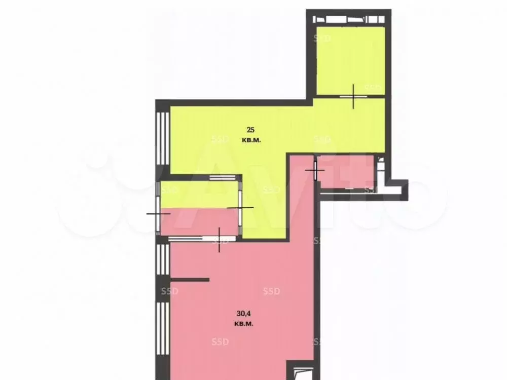 Продам помещение свободного назначения, 55.4 м - Фото 1