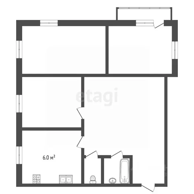 3-к кв. Московская область, Клин ул. 50 лет Октября, 9А (66.9 м) - Фото 1