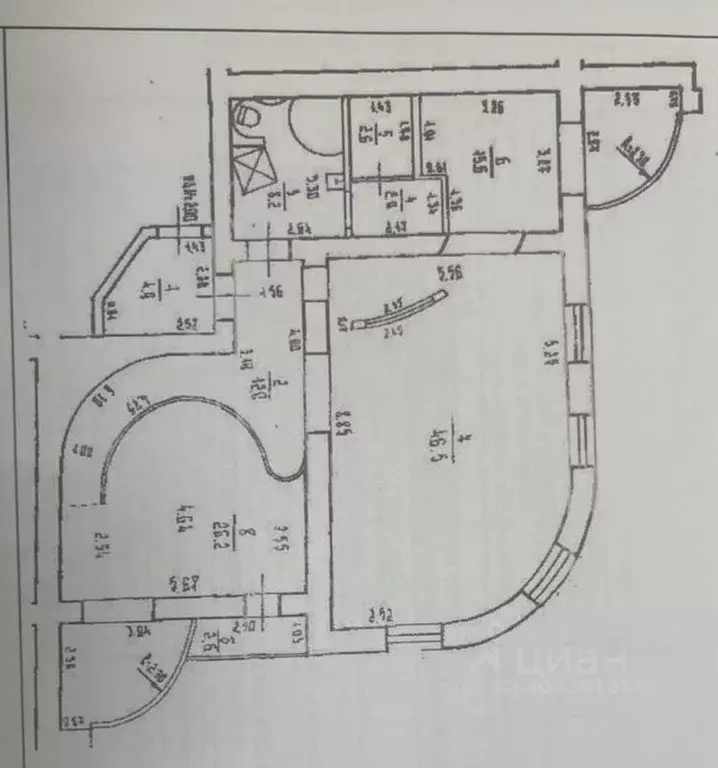 3-к кв. Башкортостан, Уфа ул. Гафури, 54 (118.0 м) - Фото 0