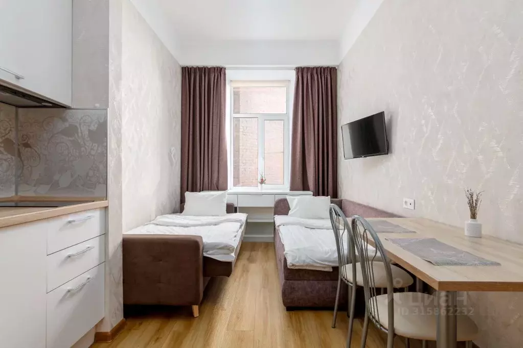 Студия Санкт-Петербург Стремянная ул., 20 (19.0 м) - Фото 0