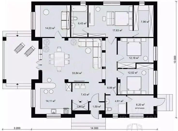 Дом в Алтайский край, Барнаул ВРЗ мкр, ул. Хлебозаводская, 19 (40 м) - Фото 2