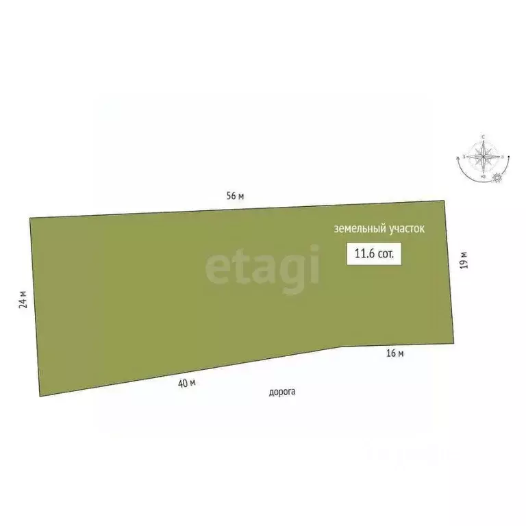 Участок в Тюменская область, Нижнетавдинский муниципальный округ, ... - Фото 1