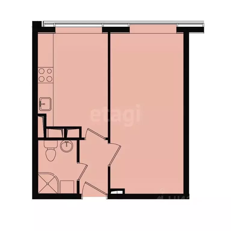 1-к кв. Москва Березовая аллея, 19к4 (31.0 м) - Фото 2