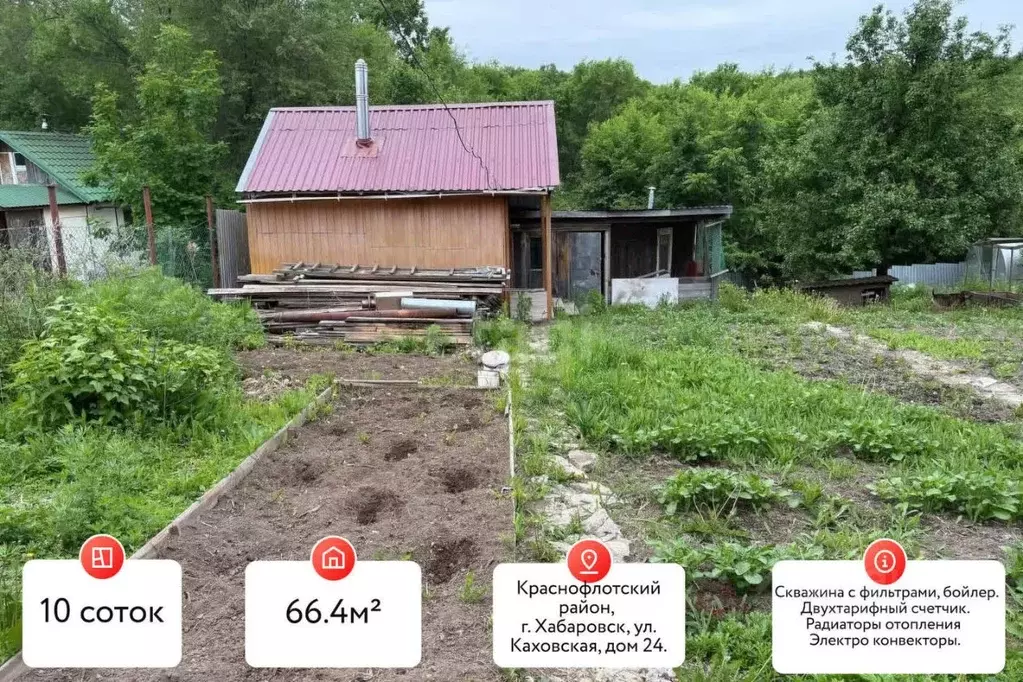 Дом в Хабаровский край, Хабаровск Каховская ул., 24 (66 м) - Фото 1