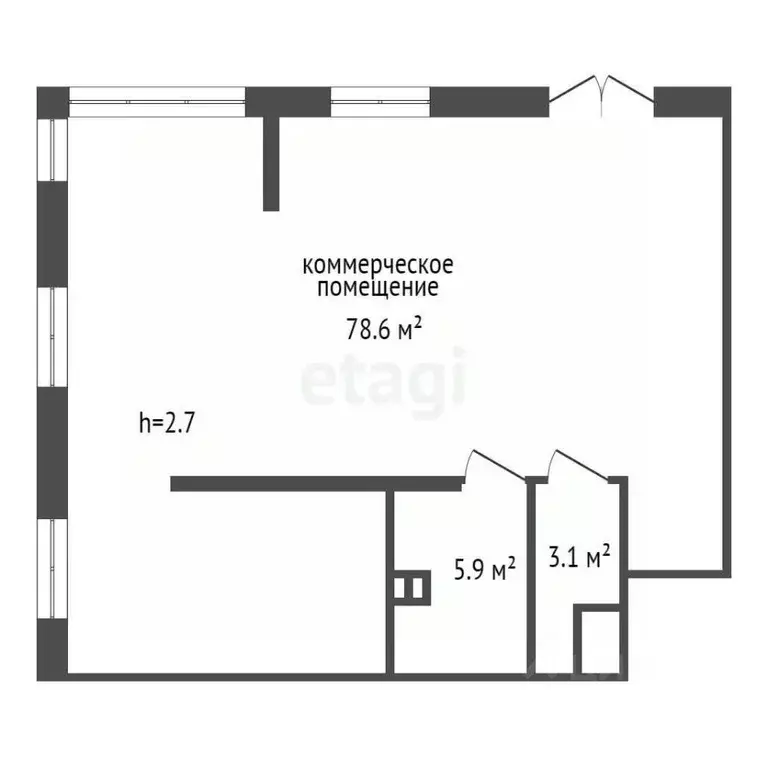 Помещение свободного назначения в Тюменская область, Тюмень ул. ... - Фото 2