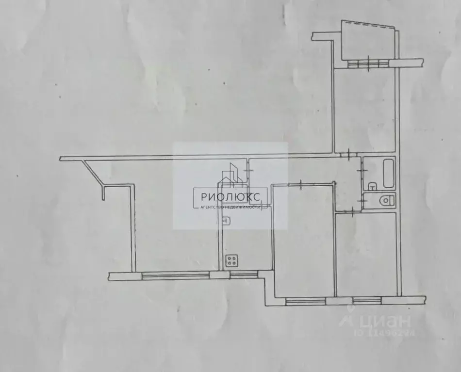 3-к кв. Челябинская область, Магнитогорск просп. Карла Маркса, 155 ... - Фото 2
