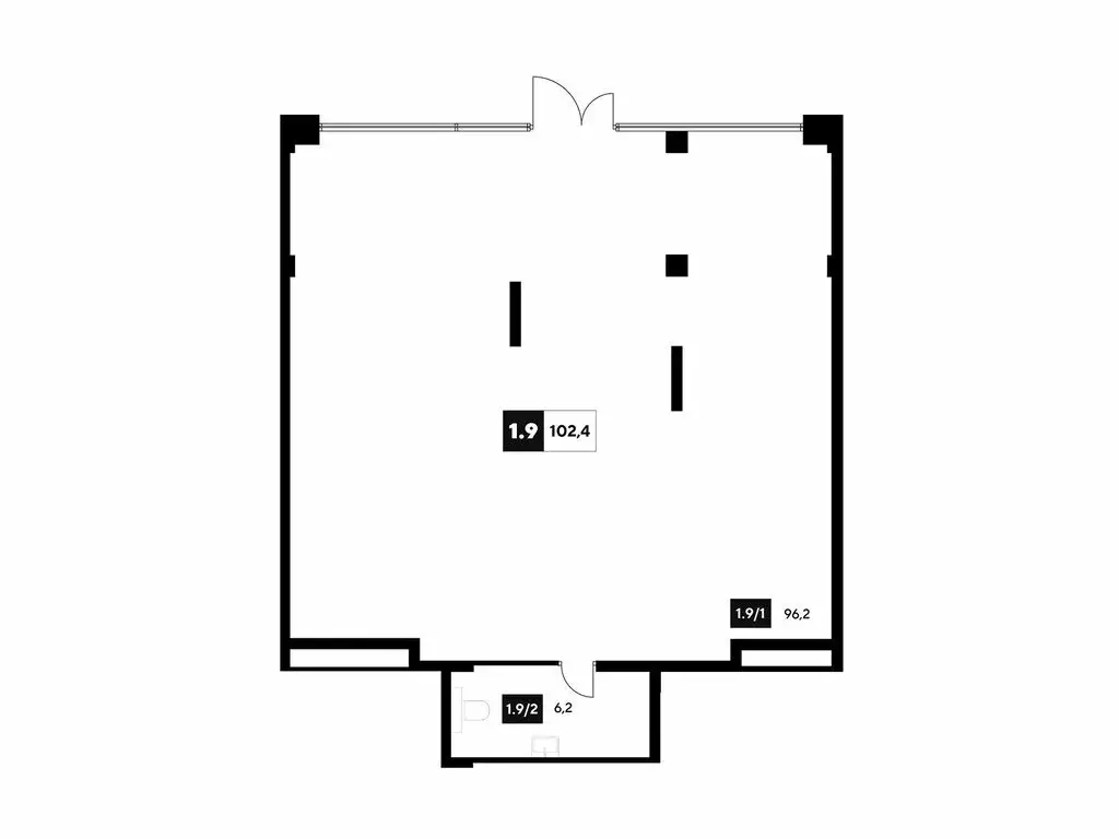 Офис (102.4 м) - Фото 1