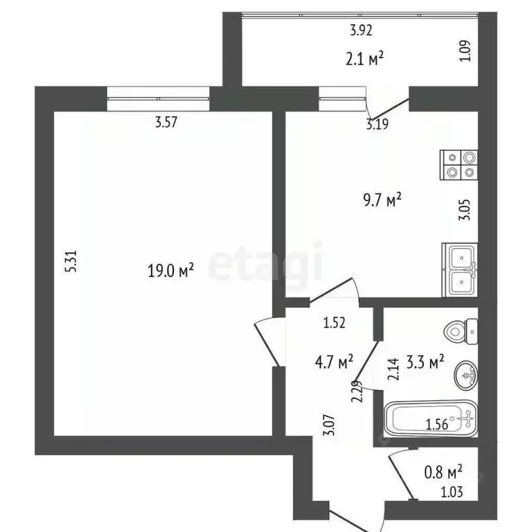 1-к кв. Забайкальский край, Чита Октябрьский мкр, 4 (37.5 м) - Фото 1