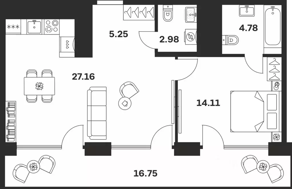 1-к кв. Тульская область, Тула ул. Болотникова, 4 (71.03 м) - Фото 1