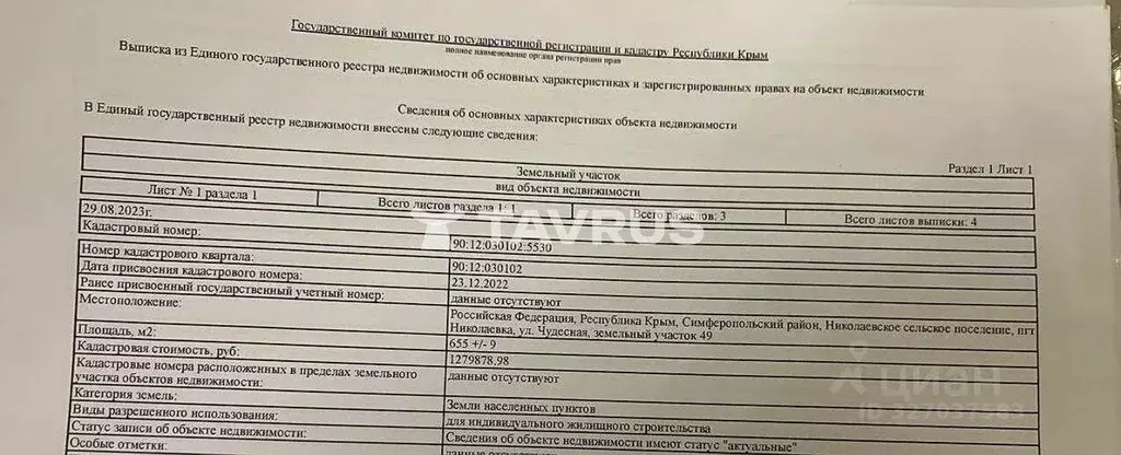 Участок в Крым, Симферопольский район, Николаевка пгт ул. Чудесная, 49 ... - Фото 1