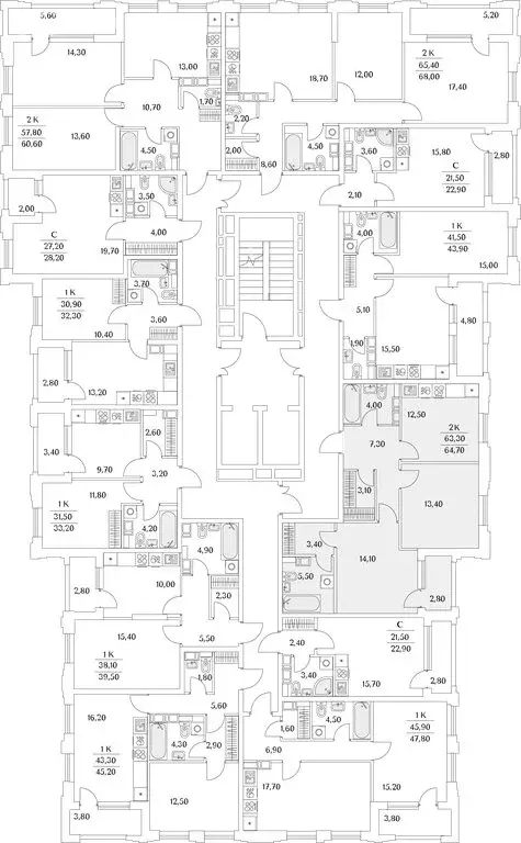 2-комнатная квартира: Санкт-Петербург, Планерная улица, 99 (65.1 м) - Фото 2