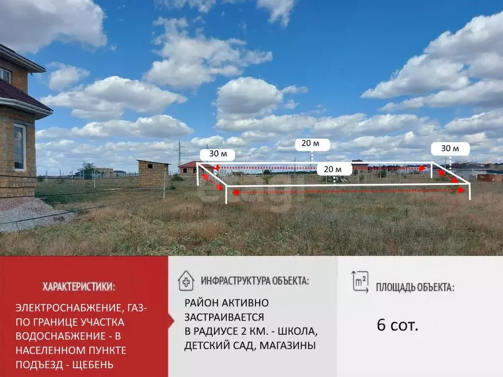 Участок в Крым, Симферопольский район, с. Мирное  (6.0 сот.) - Фото 1