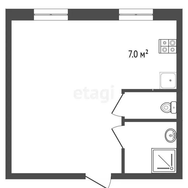 1-комнатная квартира: Серпухов, улица Крупской, 3 (35.8 м) - Фото 1
