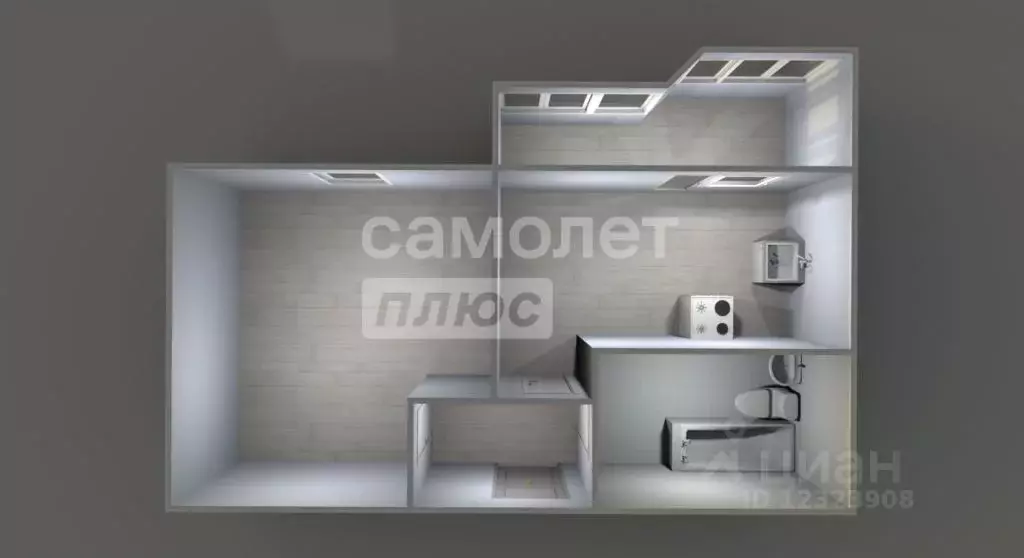 1-к кв. Москва, Москва, Щербинка Южный кв-л, 9 (40.0 м) - Фото 2