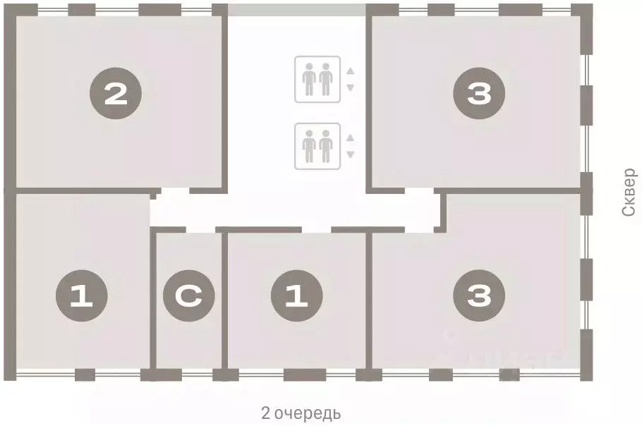 2-к кв. Новосибирская область, Новосибирск ул. Аэропорт, 88 (78.15 м) - Фото 1