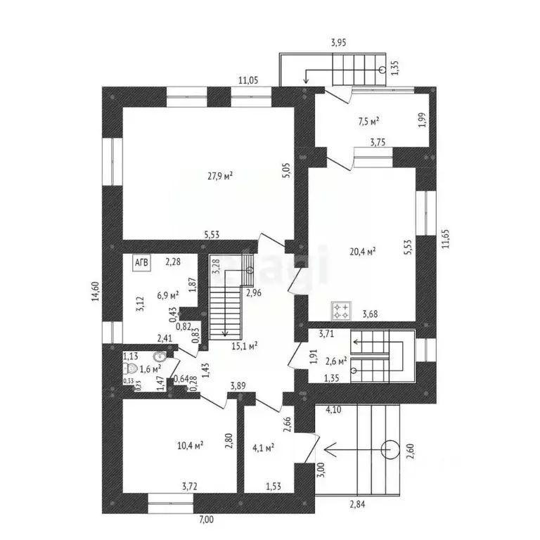 Дом в Башкортостан, Уфа пос. Баланово, ул. Гилева, 94 (281 м) - Фото 2