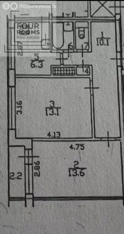 2-комнатная квартира: Санкт-Петербург, Серебристый бульвар, 24к2 (46.2 ... - Фото 1