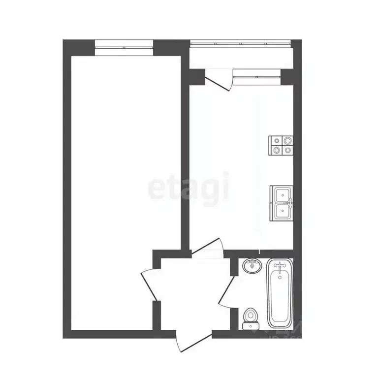 1-к кв. Москва ул. Академика Скрябина, 3/1к1 (40.6 м) - Фото 2