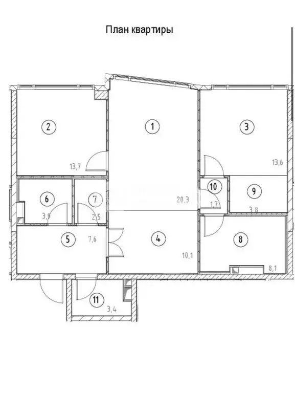 3-комнатная квартира: Москва, Летниковская улица, 11к1 (89.3 м) - Фото 1