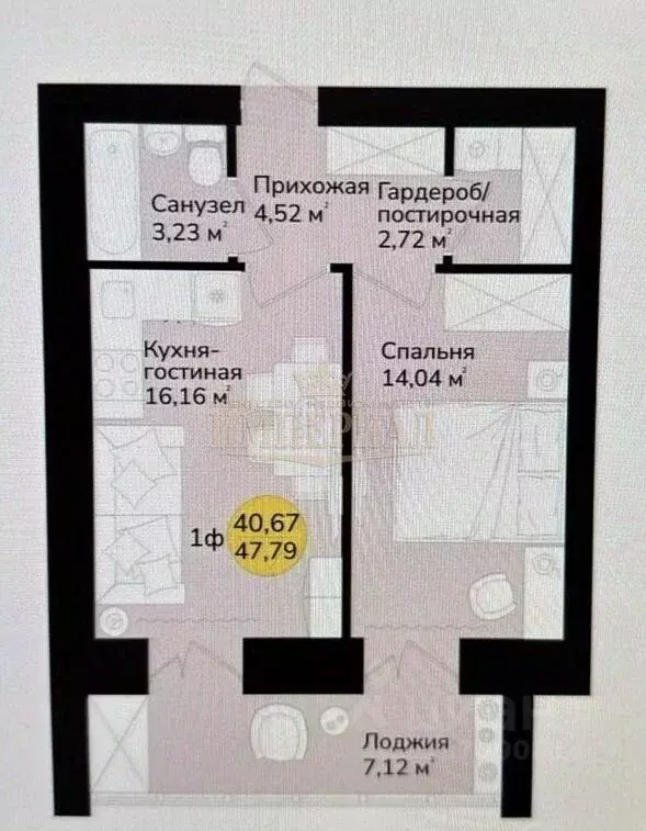 1-к кв. Марий Эл, Медведево городское поселение, Медведево пгт ул. ... - Фото 2