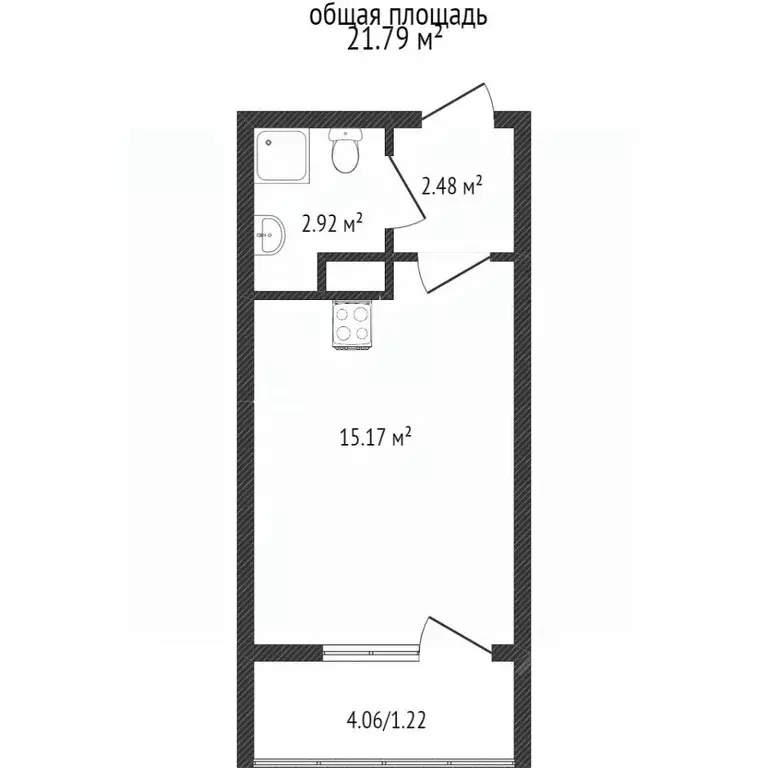 1-к кв. Кемеровская область, Кемерово Молодежный просп., 29 (24.5 м) - Фото 2